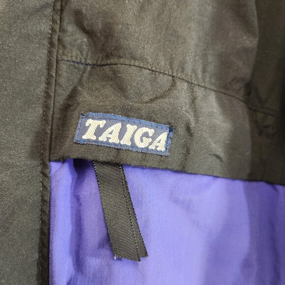 Taiga Gore-Tex Jacket Men's Large Purple Hooded Full Zip Nylon Rain Outdoor Ski - Picture 3 of 16